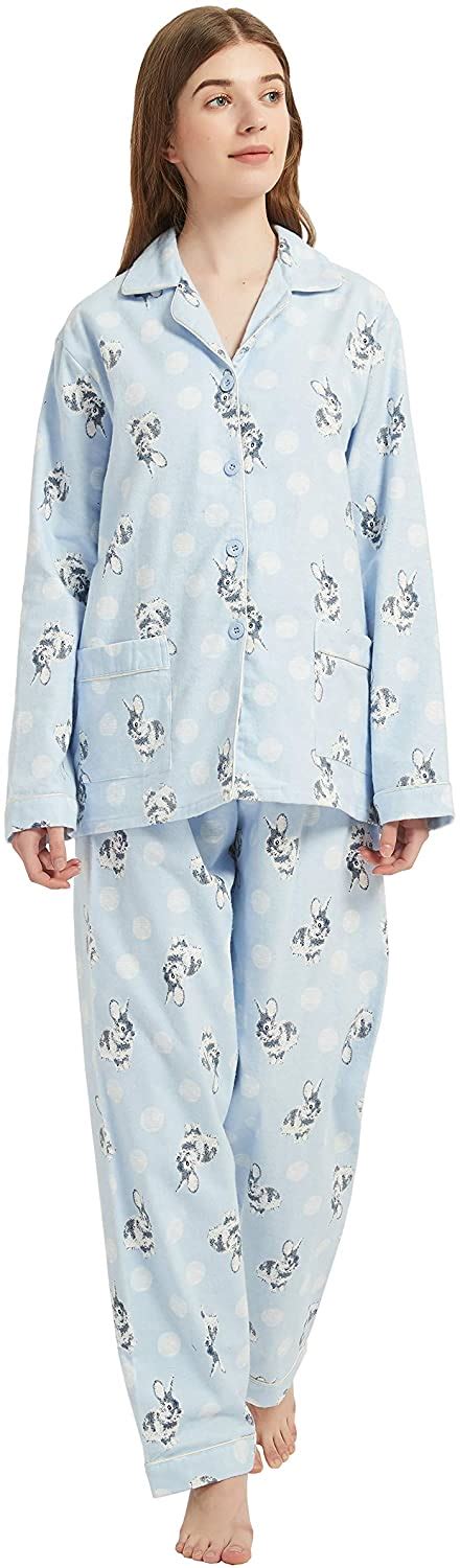 Global Comfy Pajamas For Women 2 Piece Warm And Cozy Flannel Pj Set Of