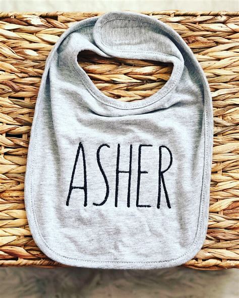 Personalized Name Baby Bib Personalized Embroidered Baby Bib Etsy
