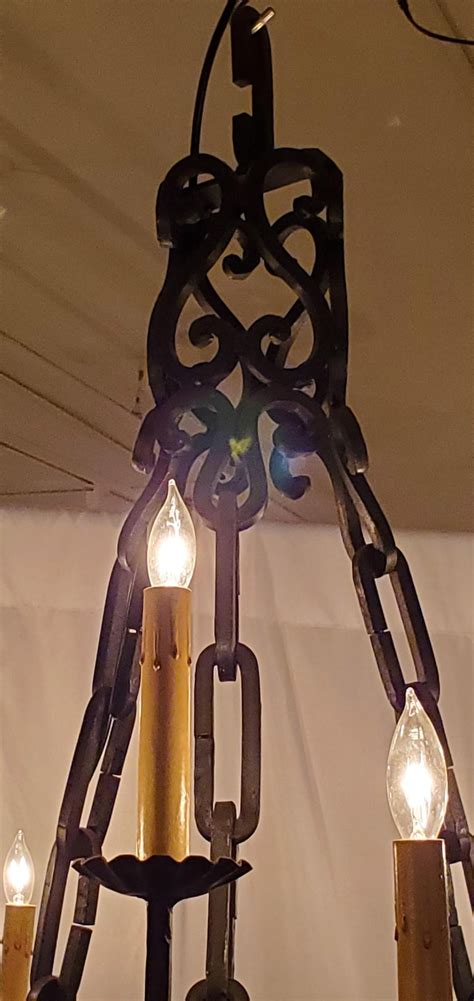 Find great deals on ebay for antique wrought iron chandelier. Antique French Wrought Iron Chateau Chandelier For Sale at ...