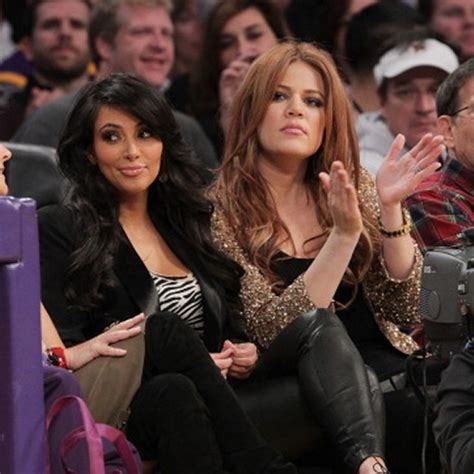 Courtside Shots Kim And Khloe Kardashian At Lakers Vs Nets Basketball
