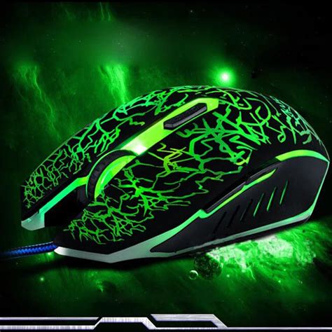 Professional Colorful 6 Keys Backlight 4000dpi Optical Wired Gaming