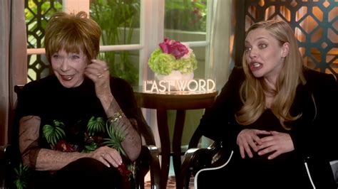 Shirley Maclaine And Amanda Seyfried Talks With Harkins Behind The