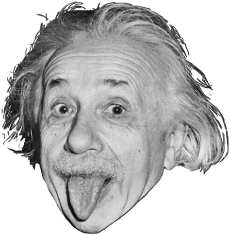 Albert Einstein Cartoon Face