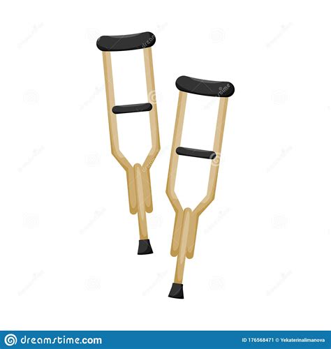 Cartoon Man On Crutches Vector Illustration 30277628