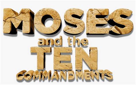 Moses And The Ten Commandments Calligraphy Png Image Transparent