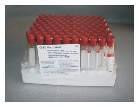 BD Vacutainer Venous Blood Collection Tubes Vacutainer Plus Glass Serum Tubes Silicone