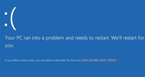 Fix Inaccessible Boot Device Error In Windows