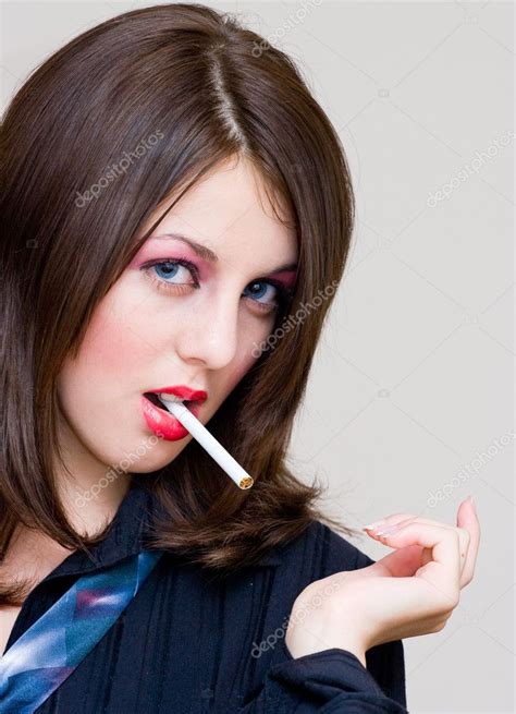 Sexy Woman Smoking Stock Photo By ©xalanx 2255974
