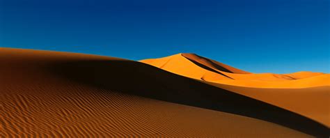 Sahara Desert Wallpaper 4k Sand Dunes Algeria Soil