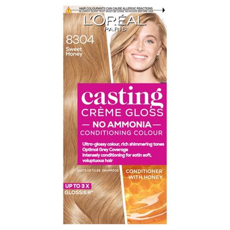 Loreal Casting Creme Gloss Sweet Honey Blonde 8304 Hair Dye Tesco Groceries