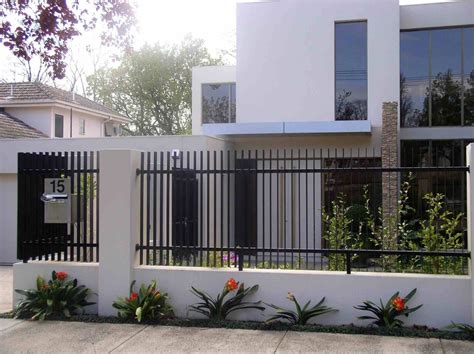 Modern Metal Fences Fence Design Gate Designs Modern Metal Fence Gates
