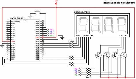 7 Segment Display Logic Circuit Diagram