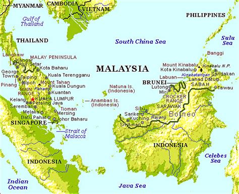 Malásia Mapas Geográficos Da Malásia Geografia Total™
