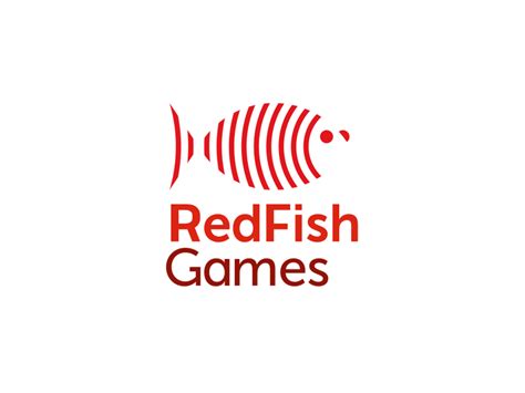 Red Fish Games Studio Logo Design Identity Design Logo Fish Logo