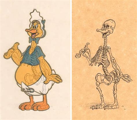 Artist Makes Cool Illustrations That Show Skeletons Of Famous Cartoon