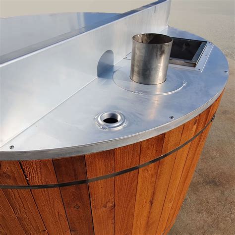 Off Grid Wood Fired Aluminum Hot Tub Off Grid Outdoor Products