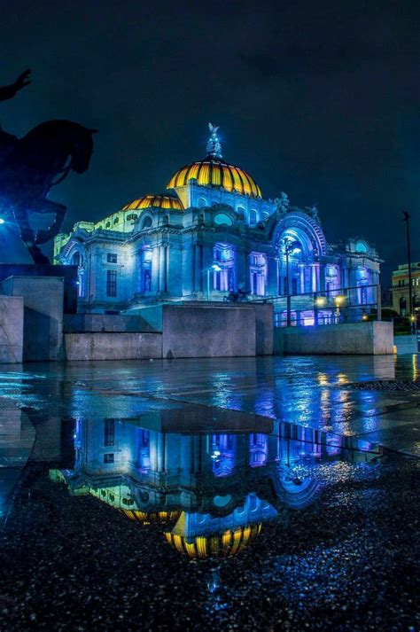 Palacio De Bellas Artes Ciudad De México Ciudad De Mexico Noche