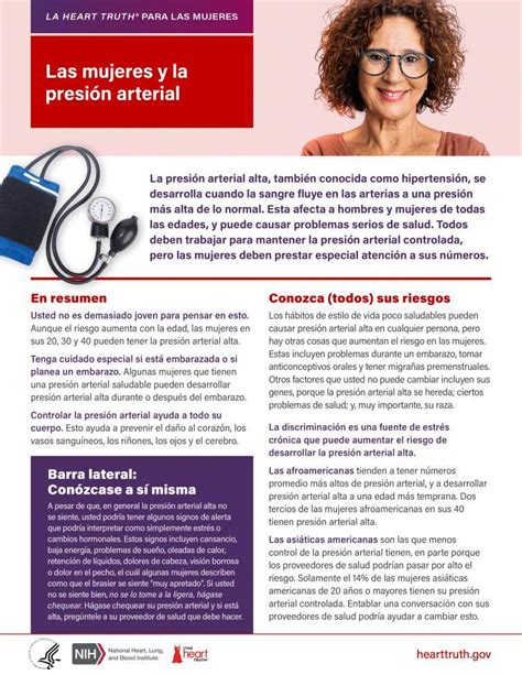 Las Mujeres Y La Presión Arterial High Blood Pressure And Women