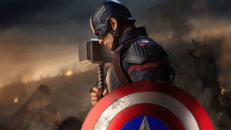 2560x1440 Captain America With Hammer And Shield 1440p Resolution Hd