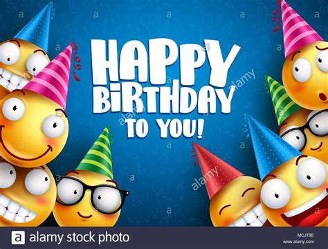 Download This Stock Vector Birthday Smileys Vector Greetings