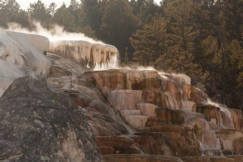 Mammoth Hot Springs Stock Image Colourbox