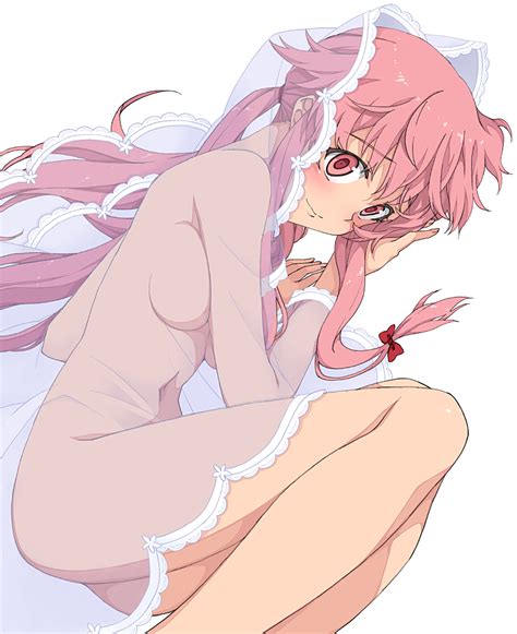 Saipaco Gasai Yuno Mirai Nikki Girl Blush Bow Breasts Bridal