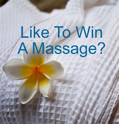 like to win a massage just head on over to our fb page and enter to