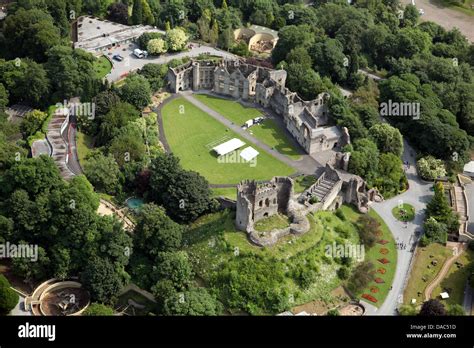 Aerial View Of Dudley Castle Near Birmingham Stock Photo Alamy