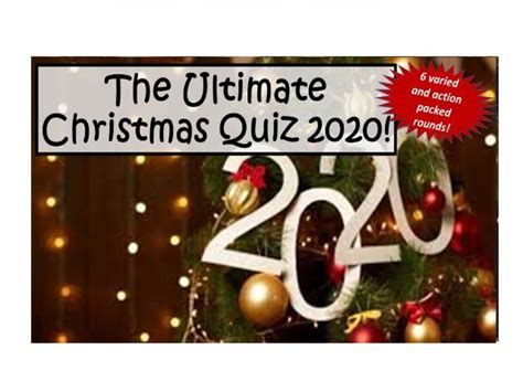 2020 Christmas Quiz Teaching Resources