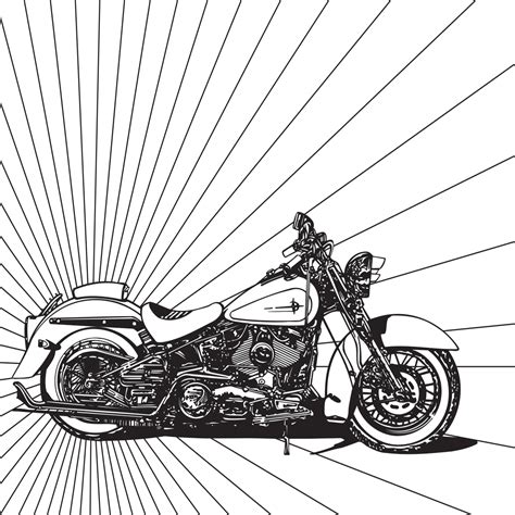 Harley Motorcycle Drawing At Getdrawings Free Download