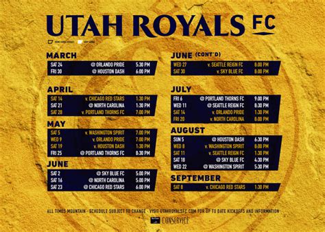 Utah Royals Fc Unveils Inaugural Season Slate Real Salt Lake
