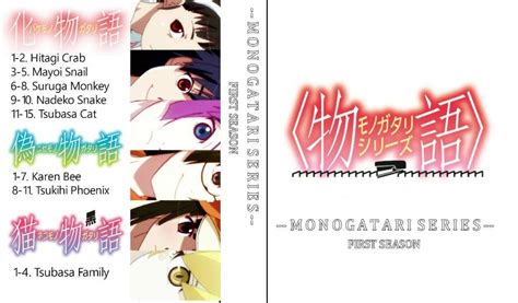 Monogatari Series First Season Dvd Cover Monogatari Amino