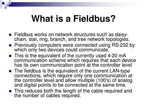 Ppt Fieldbus Powerpoint Presentation Free Download Id400052