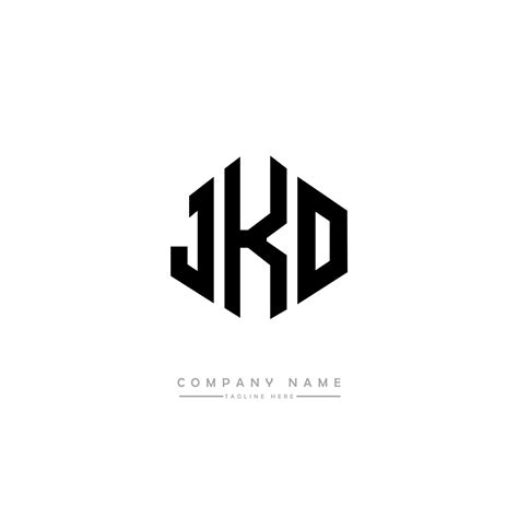Diseño De Logotipo De Letra Jko Con Forma De Polígono Jko Polígono Y