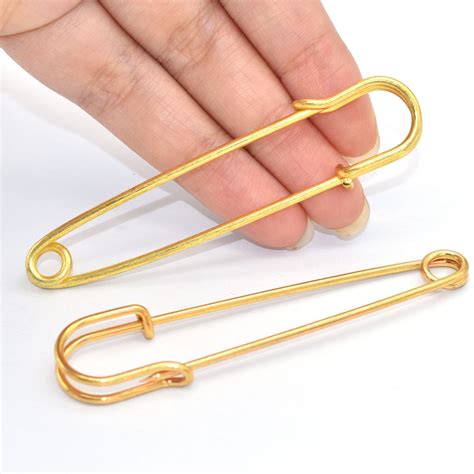 Gold Safety Pins Brooch Decorative Pins Charms For Kilt Etsy Uk