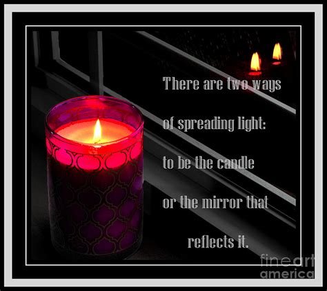 Candle Light Reflection Inspiration Photograph By Barbara A Griffin