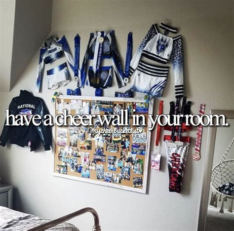 Cheer Wall Cheerleading Bedroom Cheer Room Decor Room Ideas Bedroom