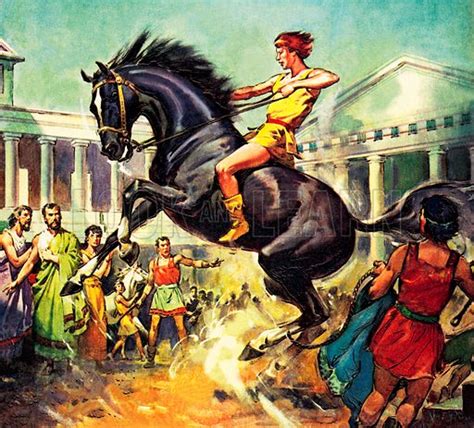 The Young Alexander The Great Taming His Horse Bucephalus 4th Stock