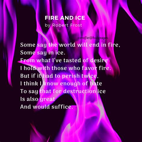 Robert Frost Poems Fire And Ice