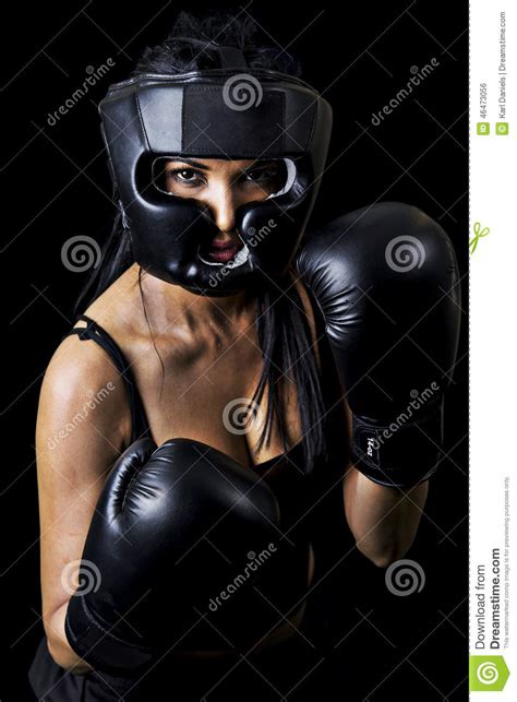 East Indian Female Boxer Stock Photo Image 46473056