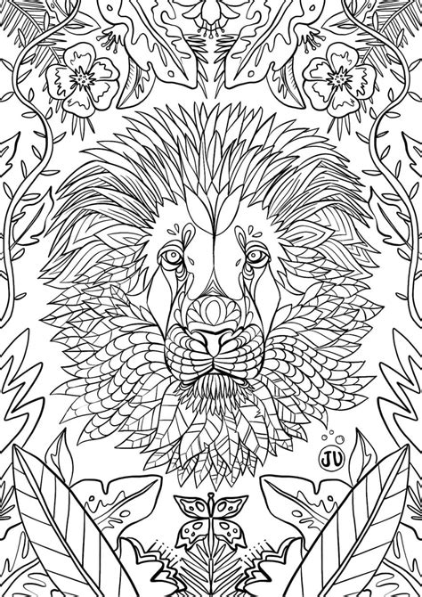 Coloriage Jungle And Savane Animaux Sauvages Forêt