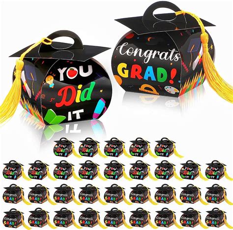 Outus 30 Pcs Graduation Cap T Boxes Graduation Party