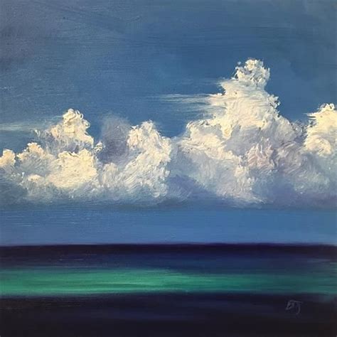 Daily Paintworks Clouds 4 Original Fine Art For Sale