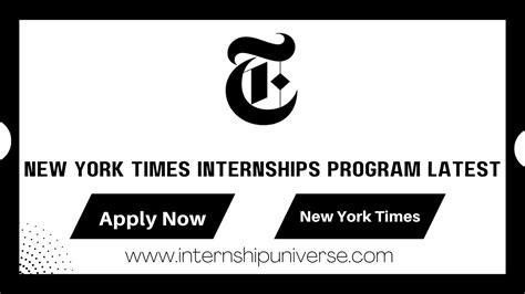 Dont Miss Out New York Times Internships In 2024 Internship Universe