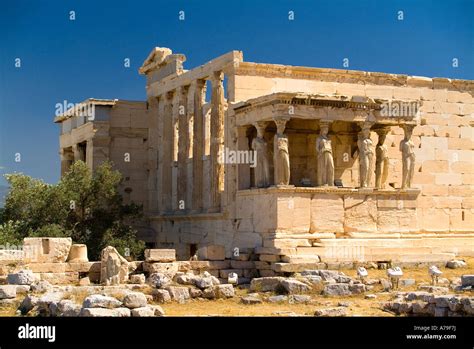 The Erechtheum The Acropolis Athens Greece Stock Photo Alamy