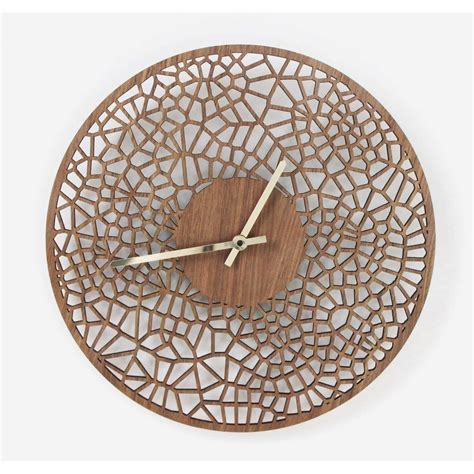 I want it to be covered, but would like air and light to filter through. Laser cut voronoi cell 39cm diameter wall clock - Denvers ...