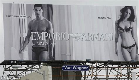Hot Pic Emporio Armani New Ads With Megan Fox And Cristiano Ronaldo