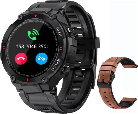 military smart watch for men outdoor waterproof tactical smartwatch bluetooth da