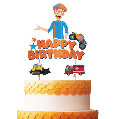 Buy Cake Decorations For Blippi Cake Topper Birthday Party Supplies