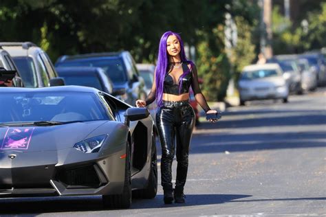 Nikita Dragun Out With Her Lamborghini In Hollywood 10262020 Hawtcelebs